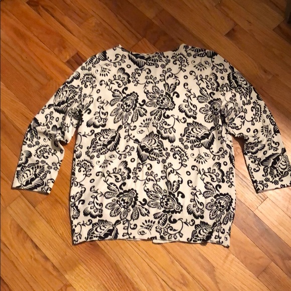 Josephine Chaus V Front Button Up Silk Sweater - Picture 2 of 7